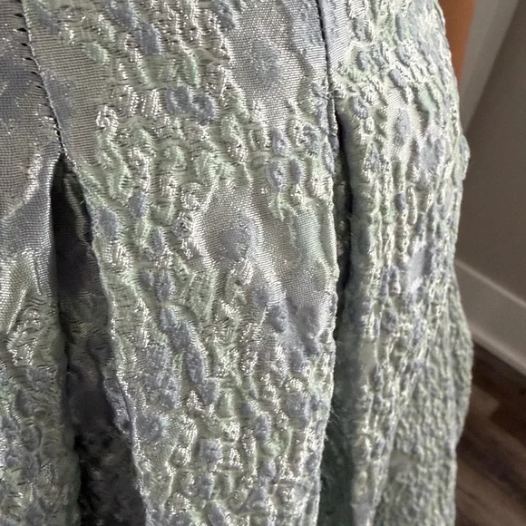 Calvin Klein size 2 Sleeveless Light Blue Textured Fit & Flare Dress - Picture 2 of 8